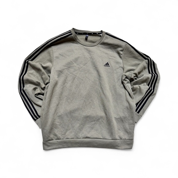 adidas Other - Adidas Originals Green Crewneck Sweatshirt XL Pullover 3-Stripes Logo